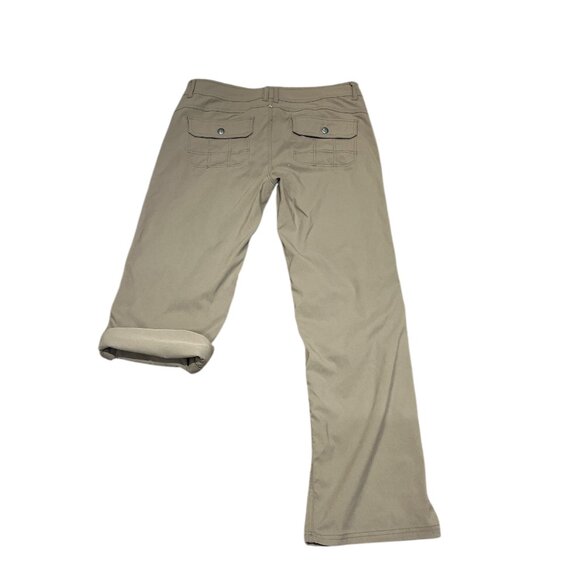 PRANA Pants Womens Sz 14 Convertible Draw String Pockets Outdoors Hiking - Picture 4 of 16